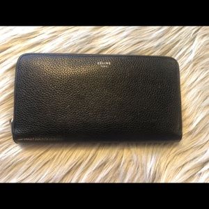 Celine large zipped wallet